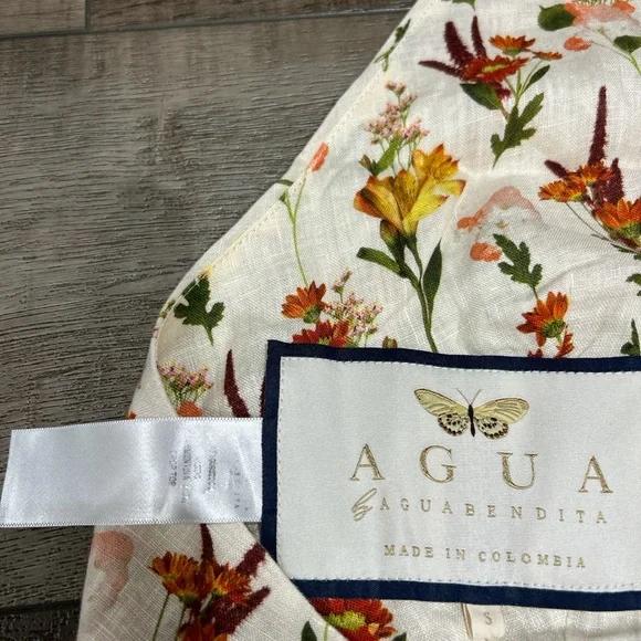 Agua by Agua Bendita Nardo Clementina floral halteneck top - Picture 5 of 5